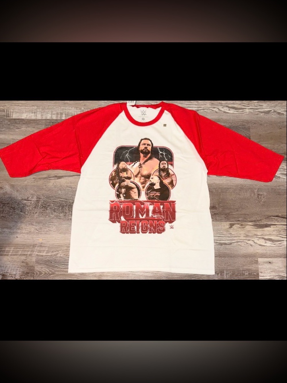 NWT Women's WWE Roman Reigns Raglan Shirt Size XL